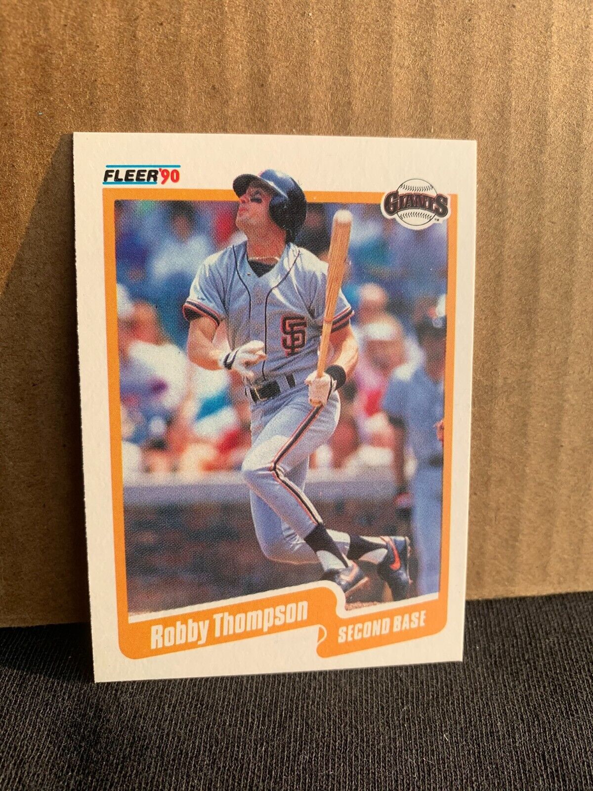 1990 Fleer Baseball Card San Francisco Giants Robby Thompson
