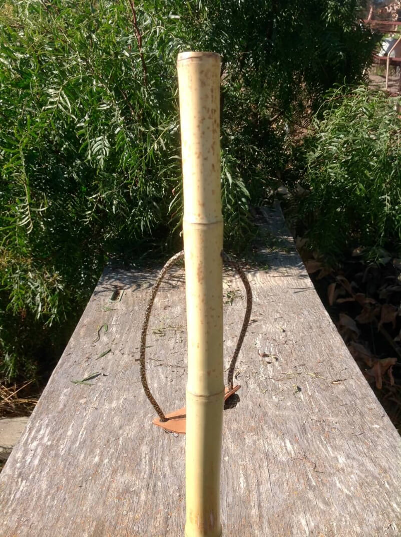 100% Vintage - Bamboo Wooden Walking Stick - Hiking Staff Trekking Pole