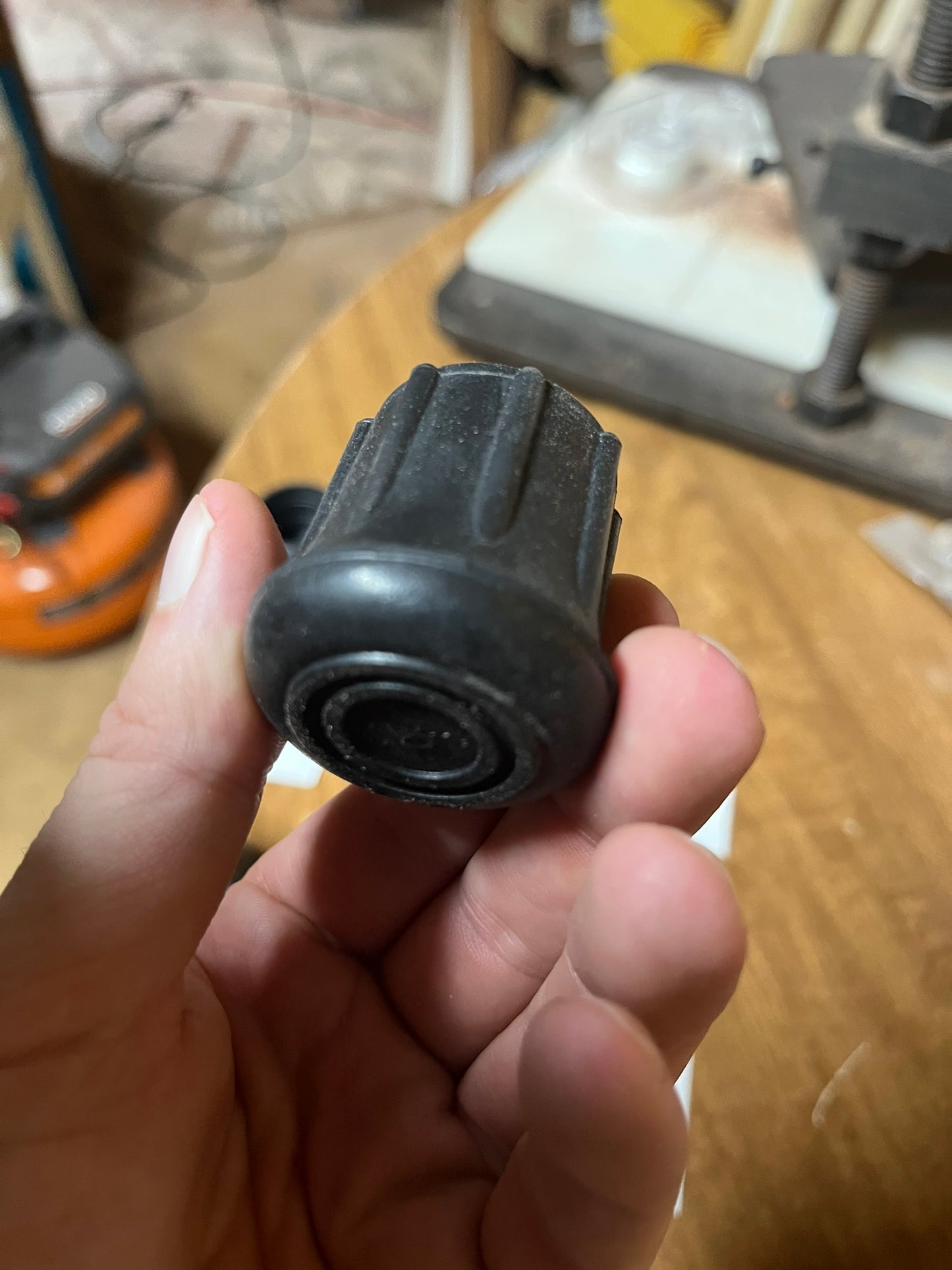 Replacement Cane tips - rubber w/ steel insert - walking stick & hiking staff - 5/8-1 1/4"