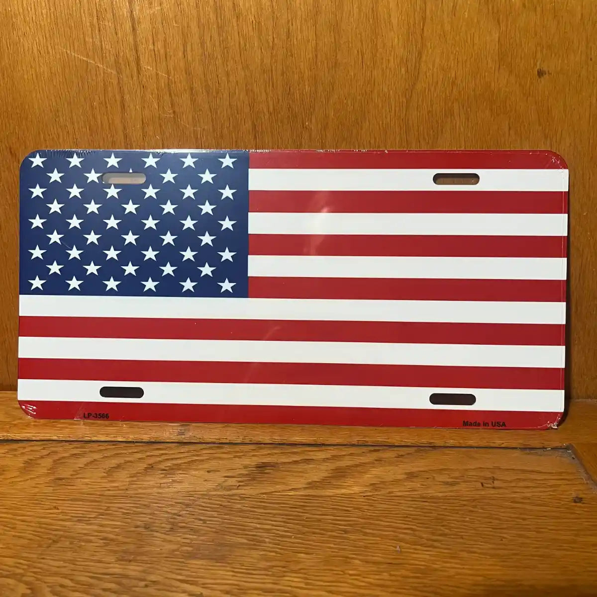 American USA Flag - License Plate
