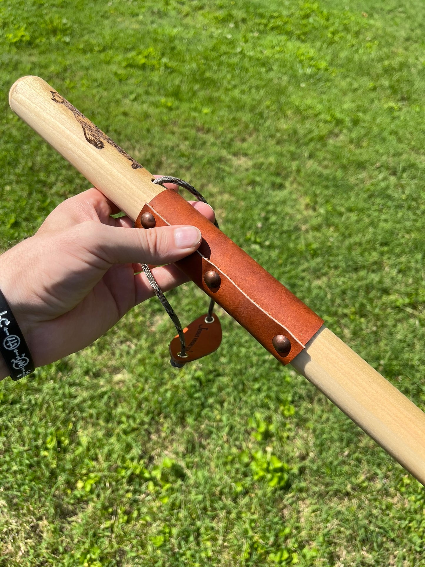 Standing Black Bear, Natural Earth Tones Poplar Wood Walking Stick Hiking Staff Hand Carved Pole, Personalized Gift