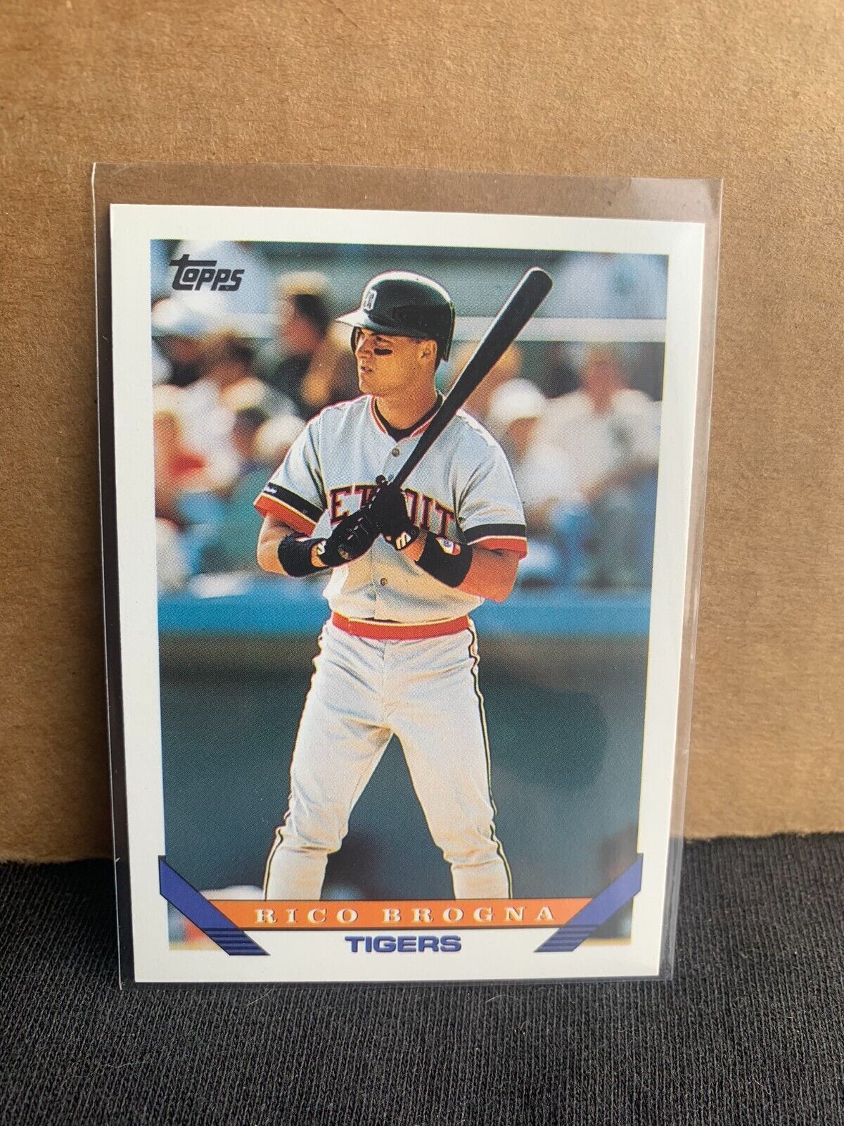 1993 Topps Baseball Card Detroit Tigers Rico Brogna