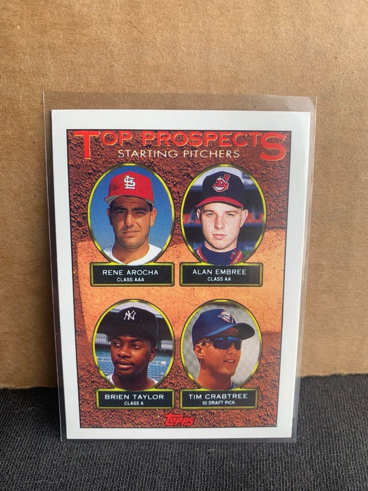 1993 Topps Baseball Card Top Prospects Arocha Embree Taylor Crabtree