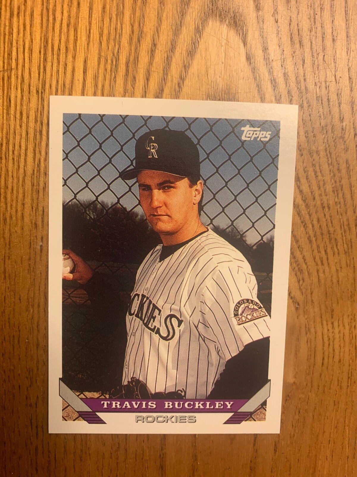 1993 Topps Baseball Card Colorado Rockiese Travis Buckley