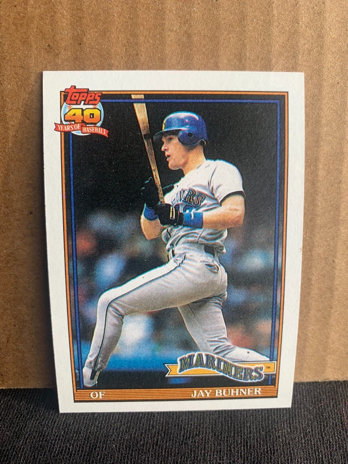 1991 Topps Baseball Card Seattle Mariners Jay Buhner