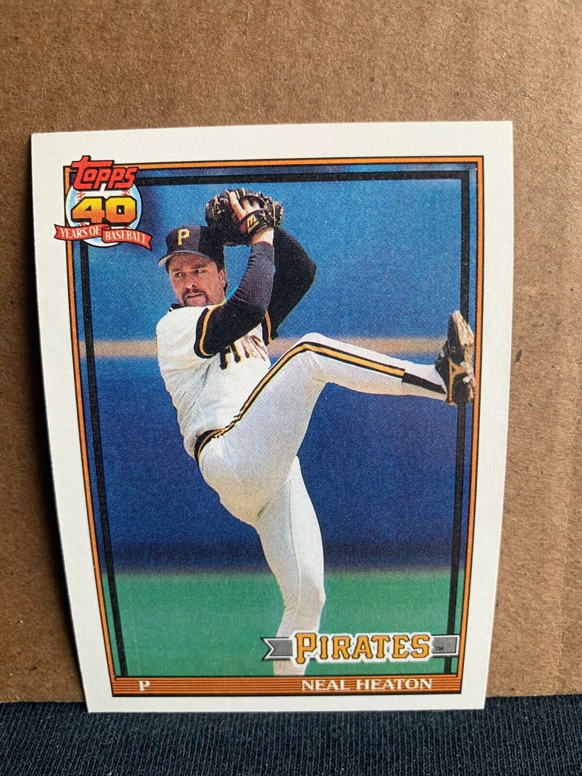 1991 Topps Baseball Card Pittsburgh Pirates Neal Heaton