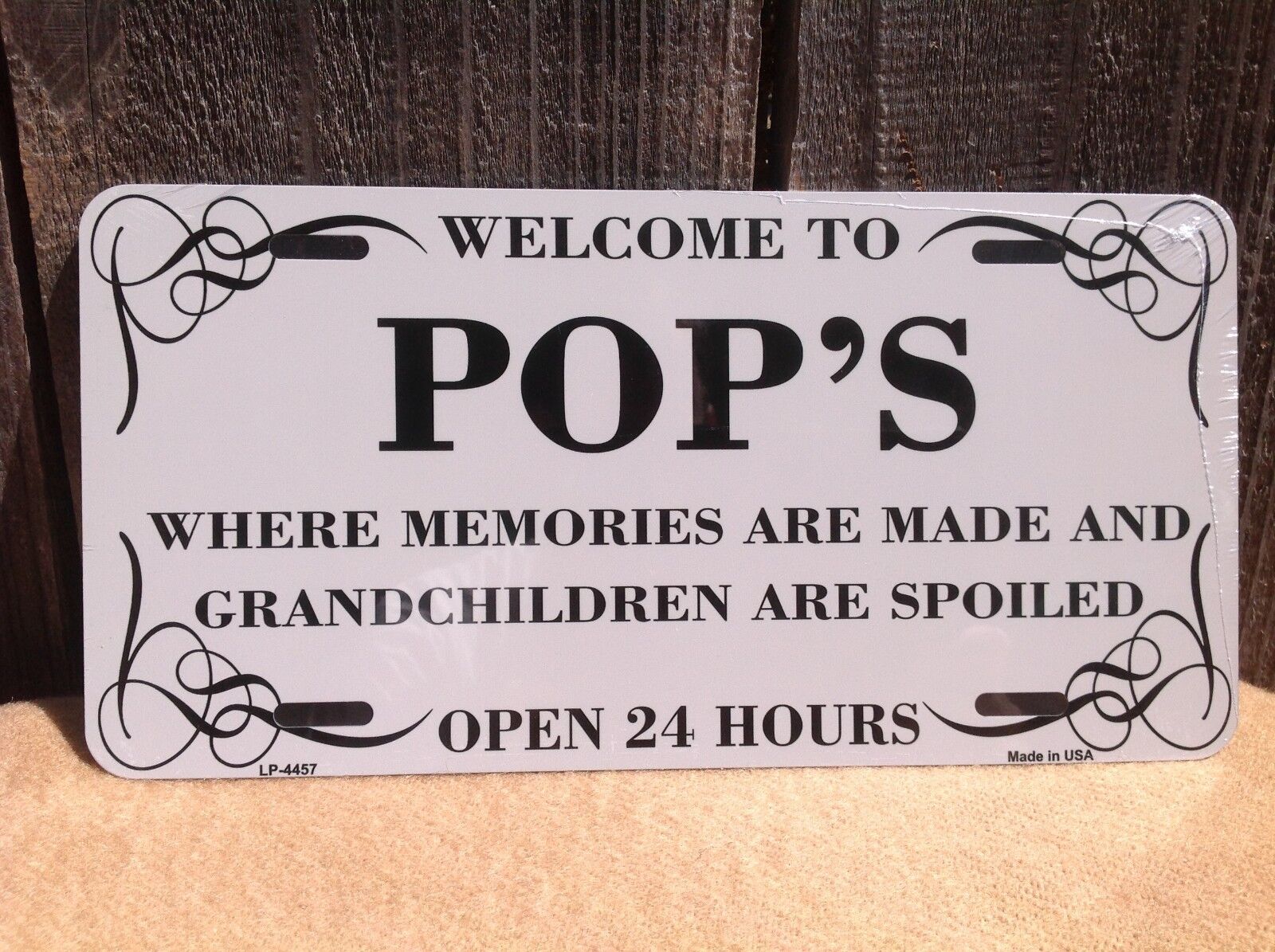 Welcome To Pop's Memories Made Novelty License Plate Auto Car Vehicle Truck Tag