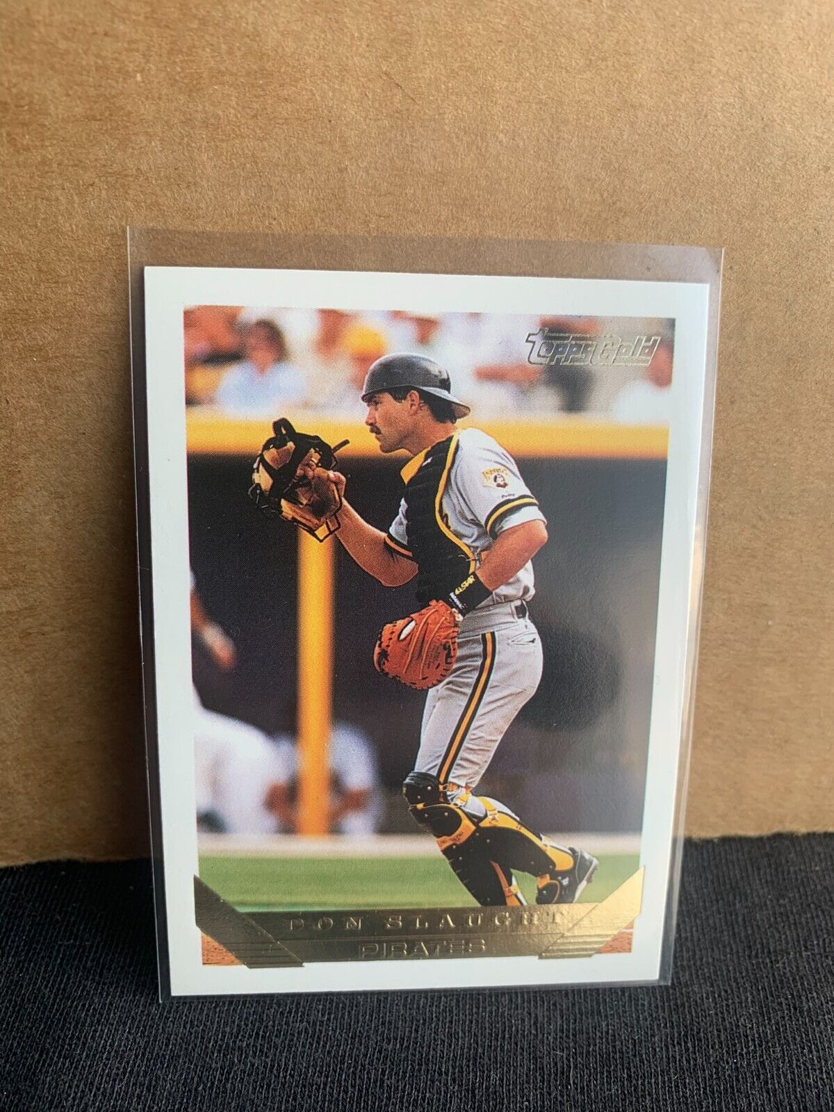 1993 Topps Gold Baseball Card PIrates Don Slaught