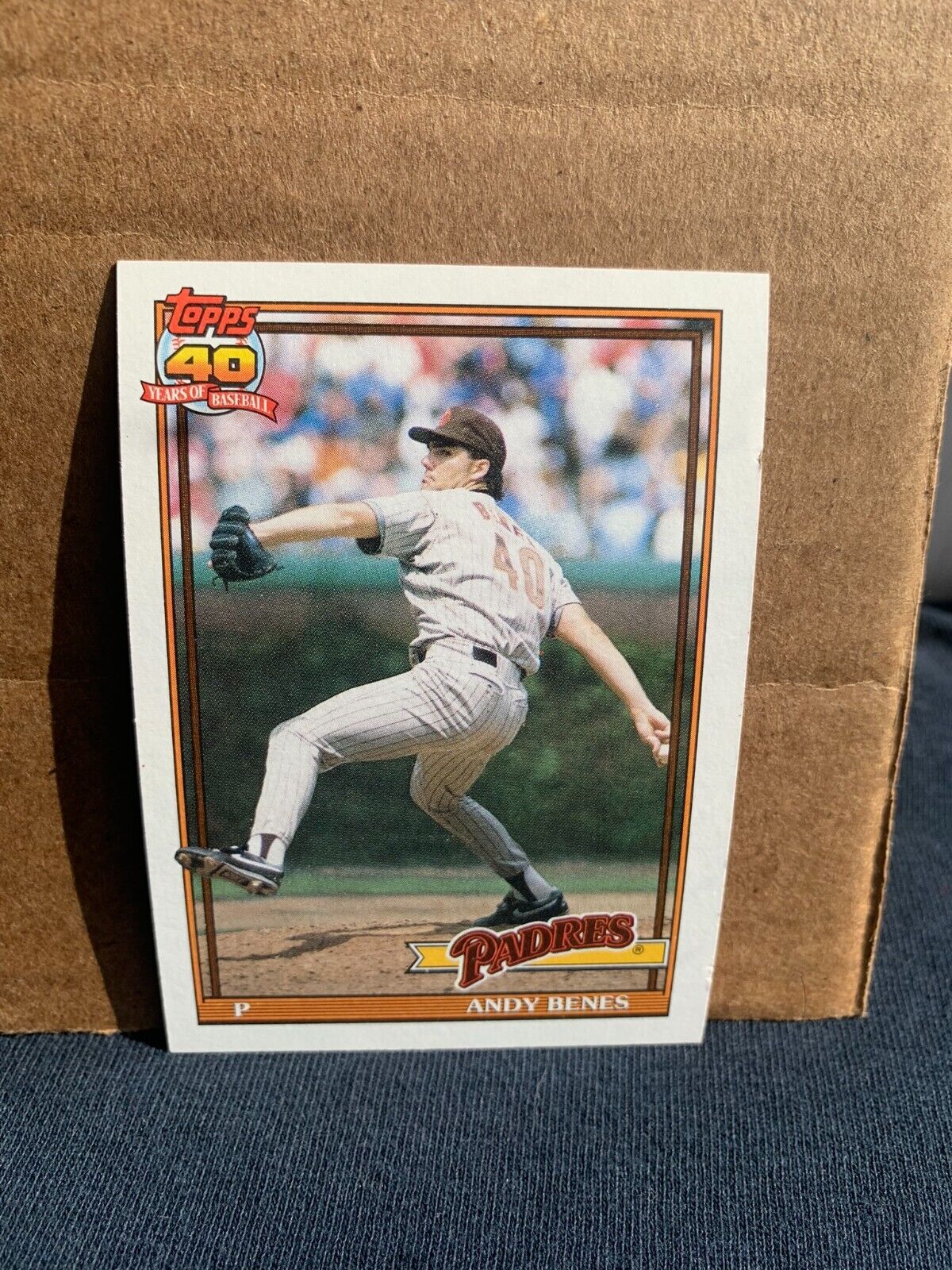 1991 Topps Baseball Card San Diego Padres Andy Benes