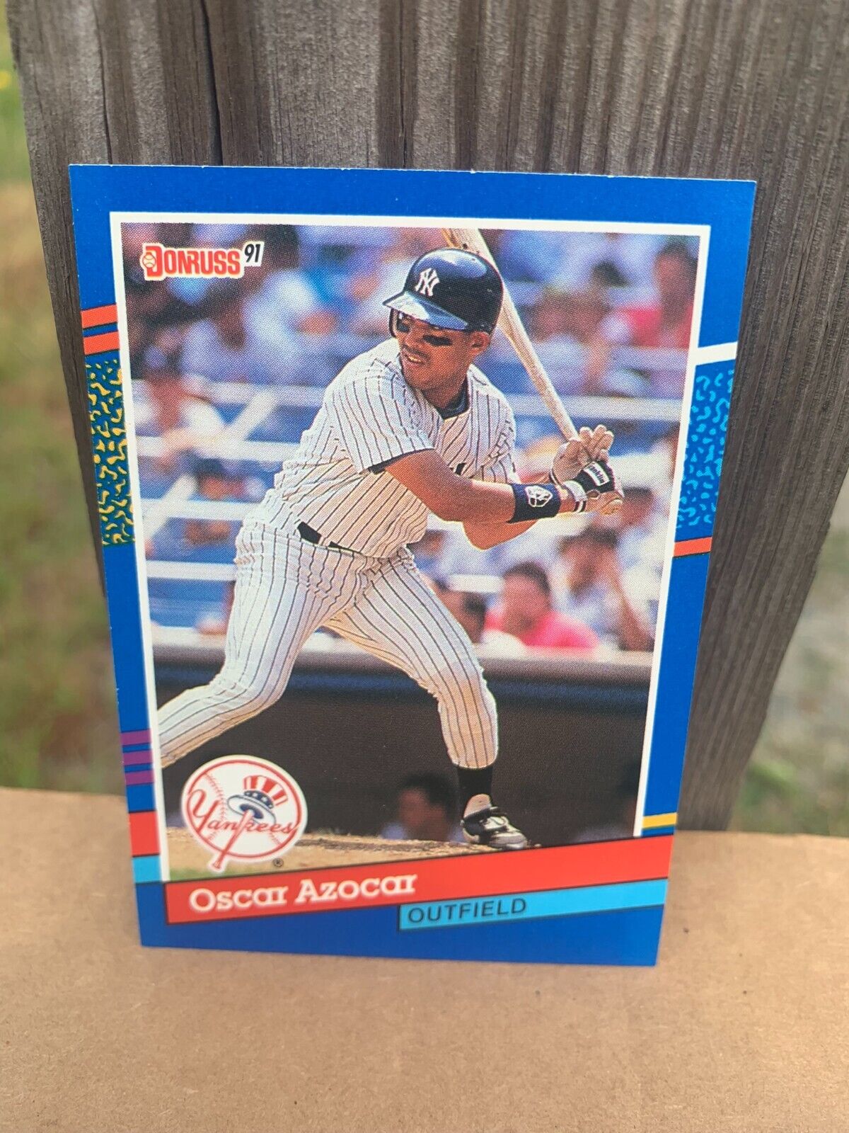 1991 Donruss Baseball Card New York Yankees Oscar Azocar