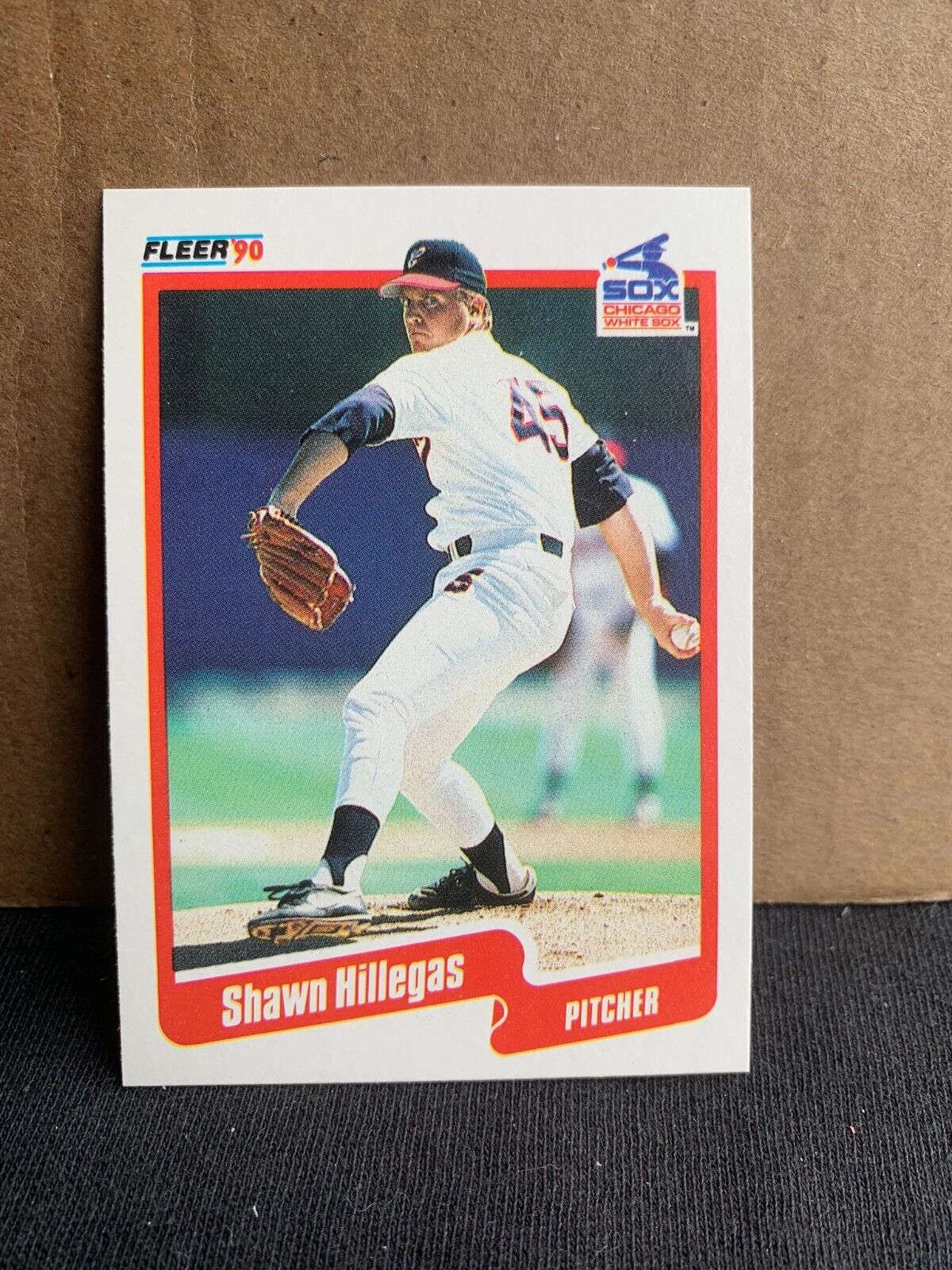 1990 Fleer Baseball Card Chicago White Sox Shawn Hillegas