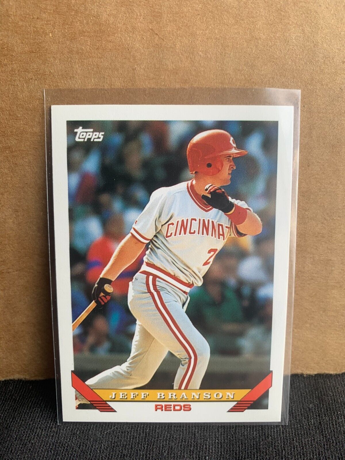 1993 Topps Baseball Card Cincinnati Reds Jeff Branson
