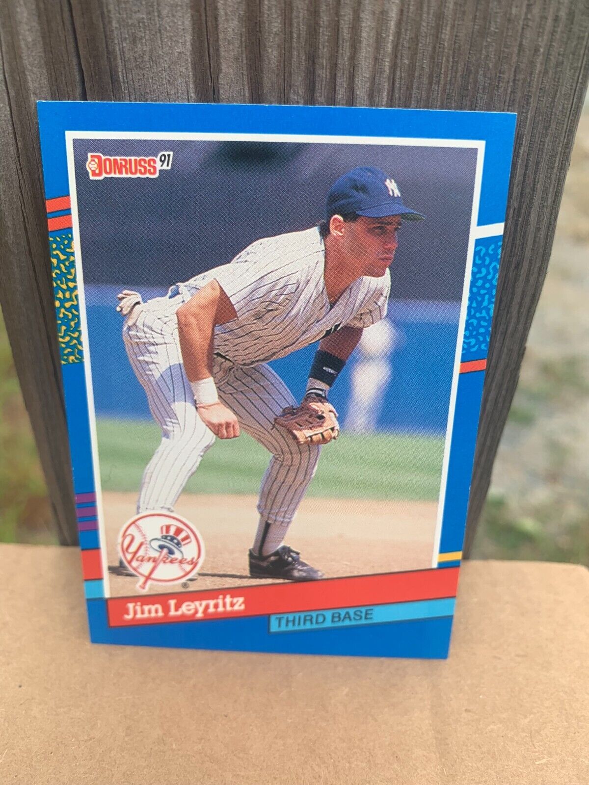 1991 Donruss Baseball Card New York Yankees Jim Leyritz