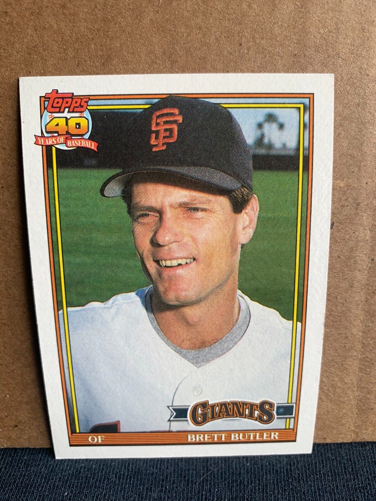 1991 Topps Baseball Card San Francisco Giants Brett Butler