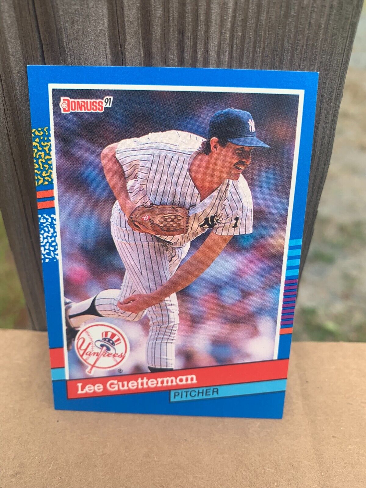 1991 Donruss Baseball Card New York Yankees Lee Guetterman