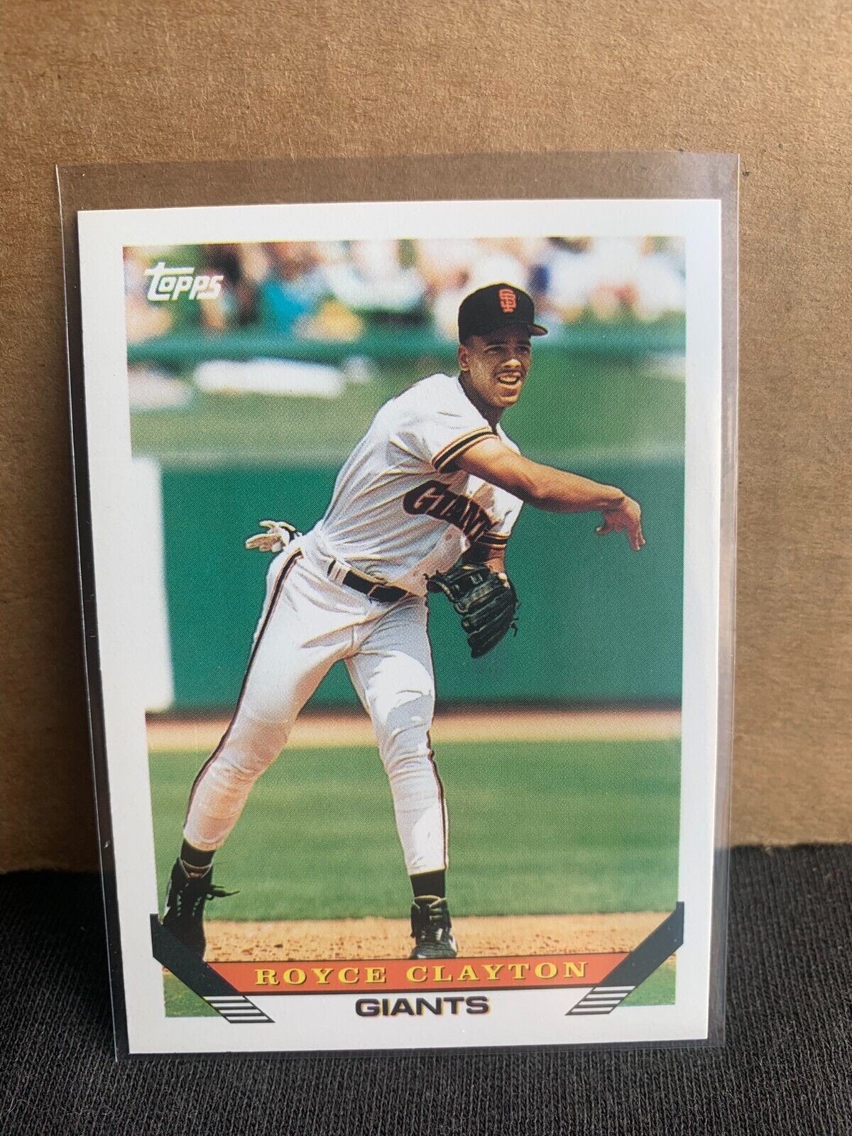 1993 Topps Baseball Card San Francisco Giants Royce Clayton