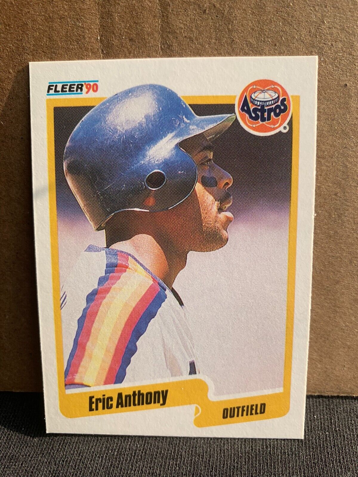 1990 Fleer Baseball Card Houston Astros Eric Anthony
