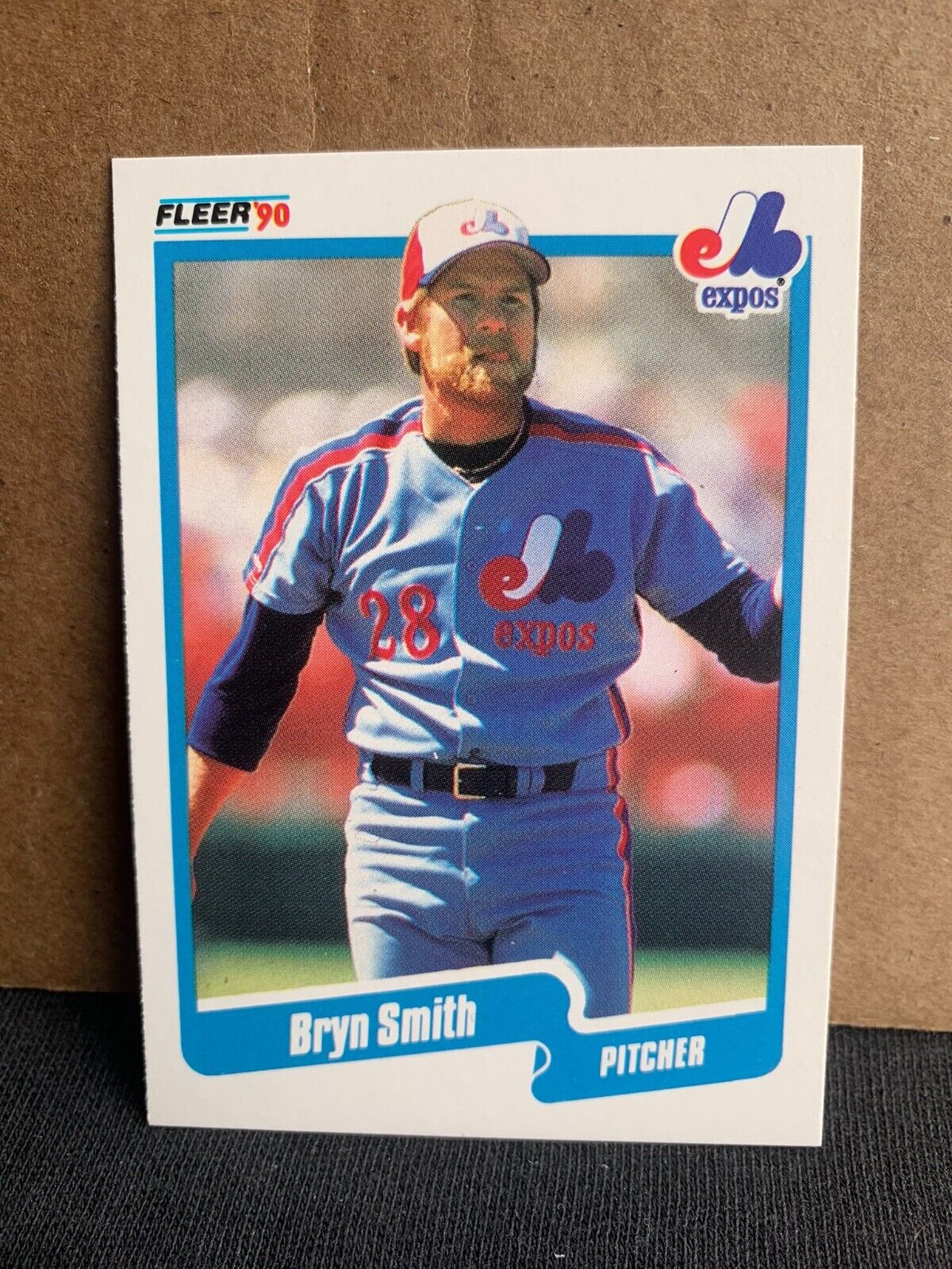 1990 Fleer Baseball Card Montreal Expos Bryn Smith