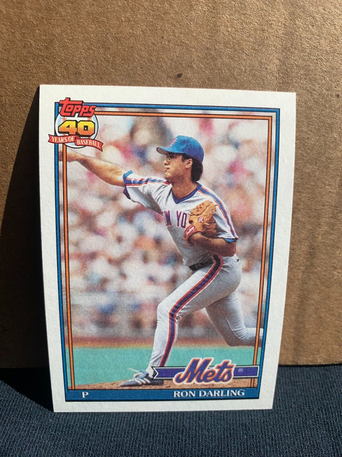 1991 Topps Baseball Card New York Mets Ron Darling