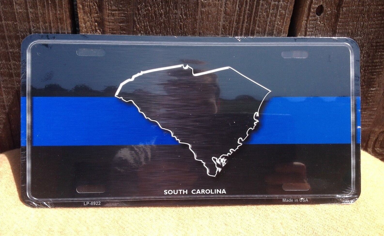 South Carolina Thin Blue Line Police Auto Car Truck Tag Metal Novelty License Pl