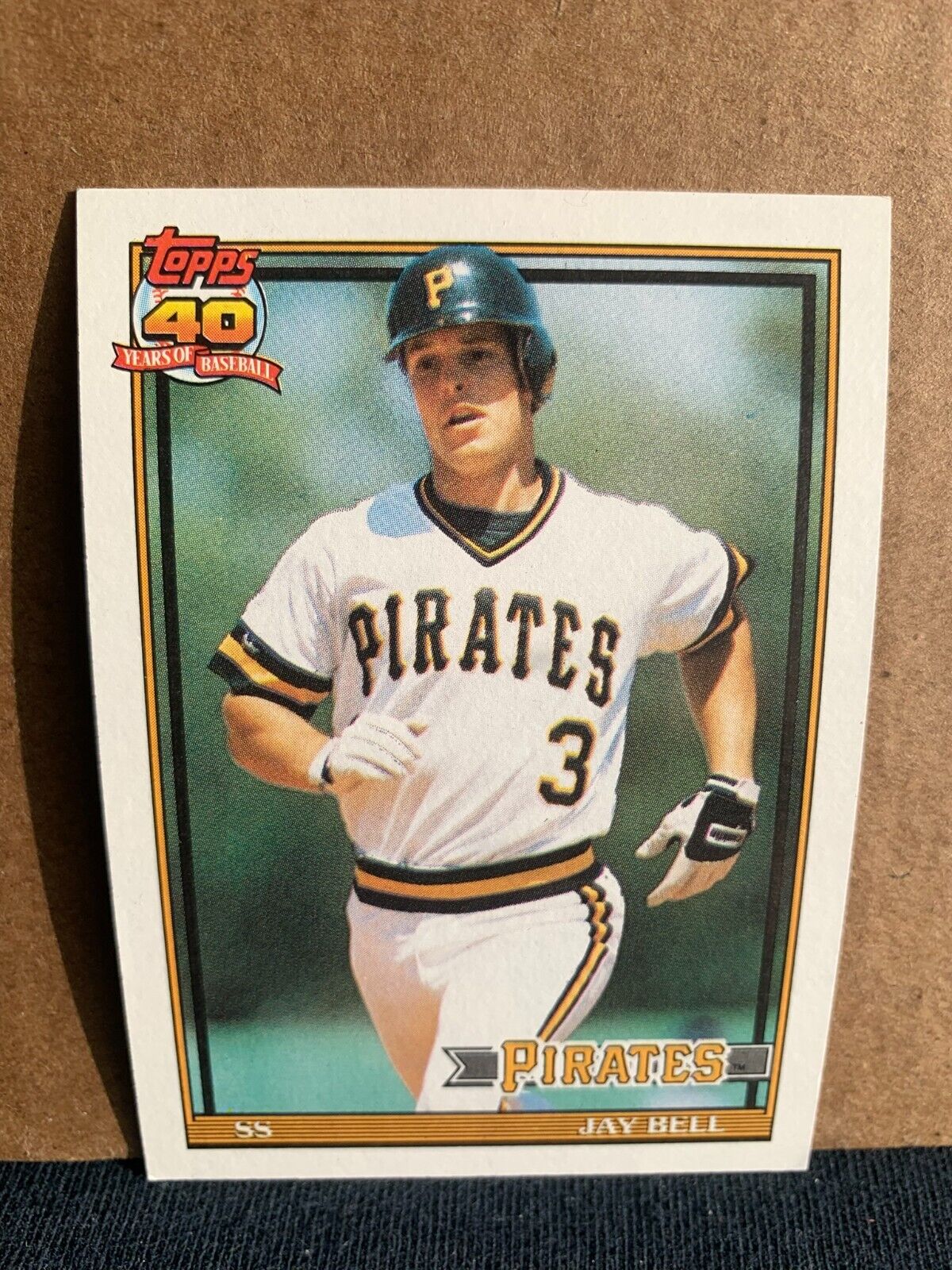 1991 Topps Baseball Card Pittsburgh Pirates Jay Bell