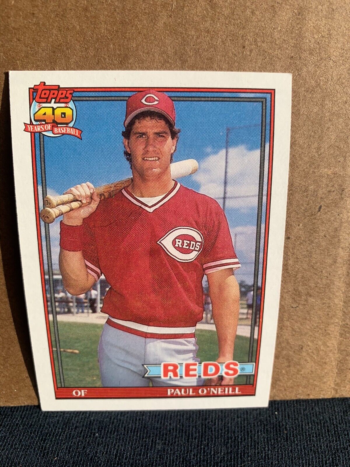 1991 Topps Baseball Card Cincinatti Reds Paul O'neill