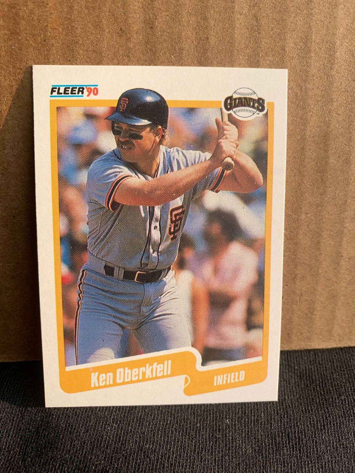 1990 Fleer Baseball Card San Francisco Giants Ken Oberkfell