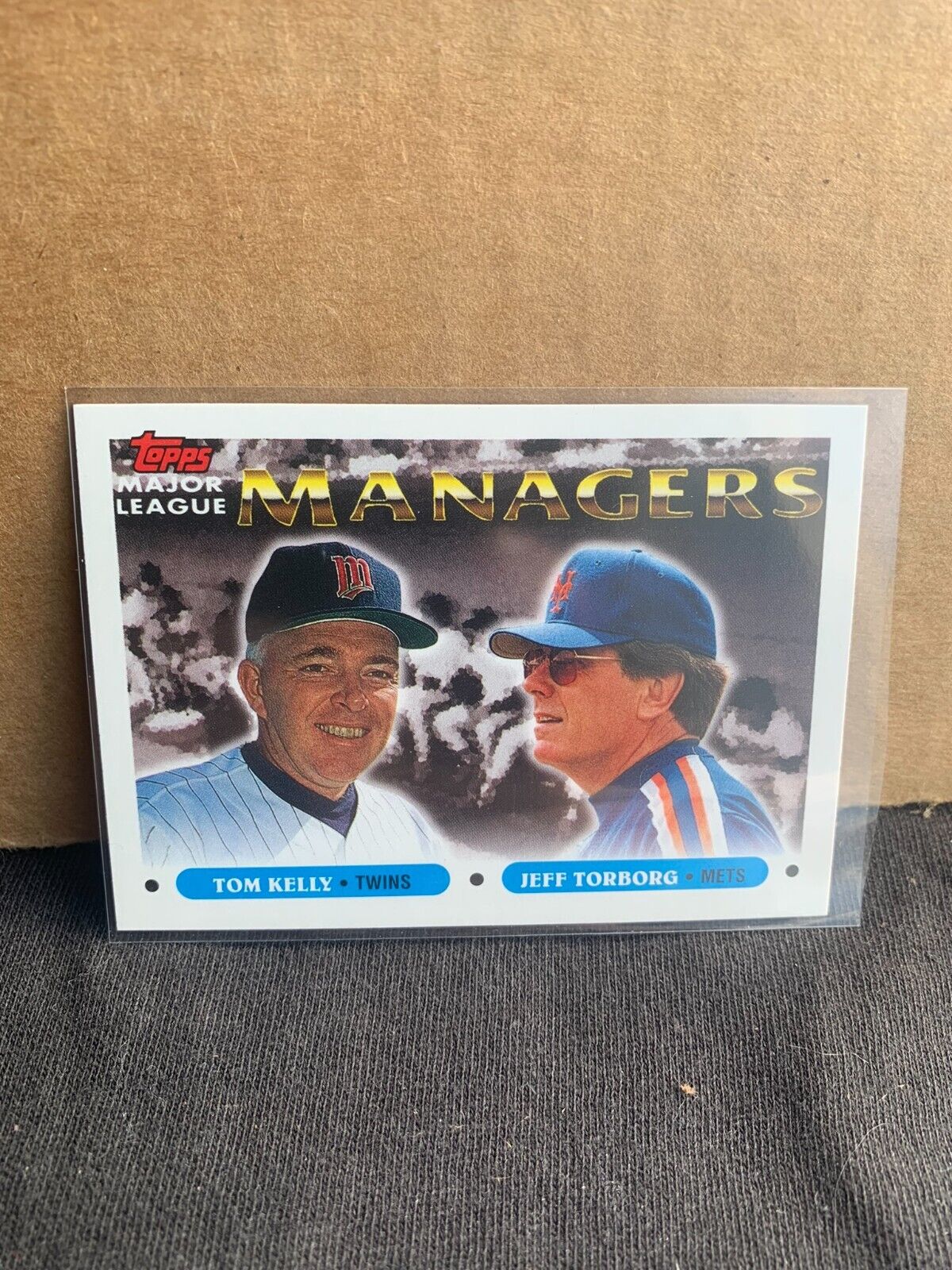 1993 Topps Baseball Card Managers Tom Kelly Jeff Torborg