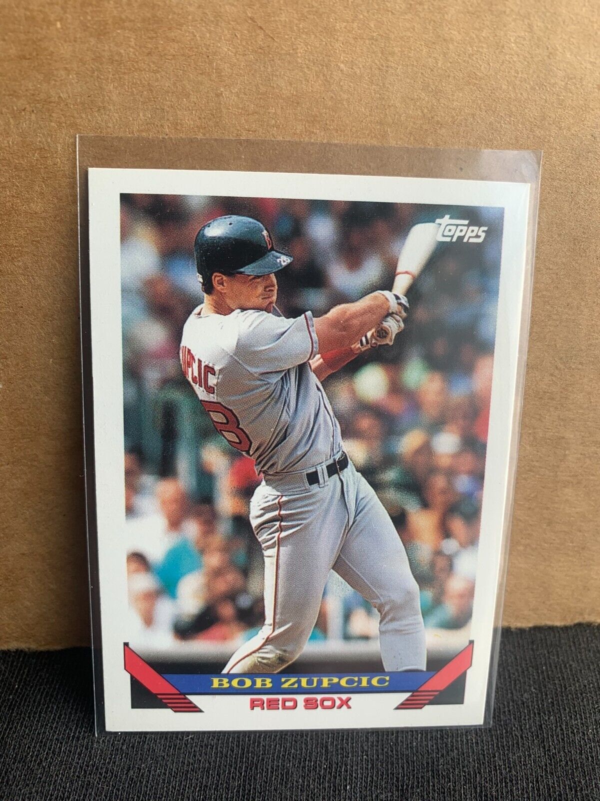 1993 Topps Baseball Card Boston Red Sox Bob Zupcic