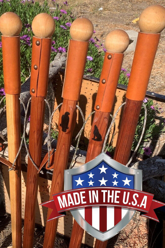 Rugged Terrain Wood Walking Cane Stick Ball Knob Round Top Palm Grip 30" - 42"