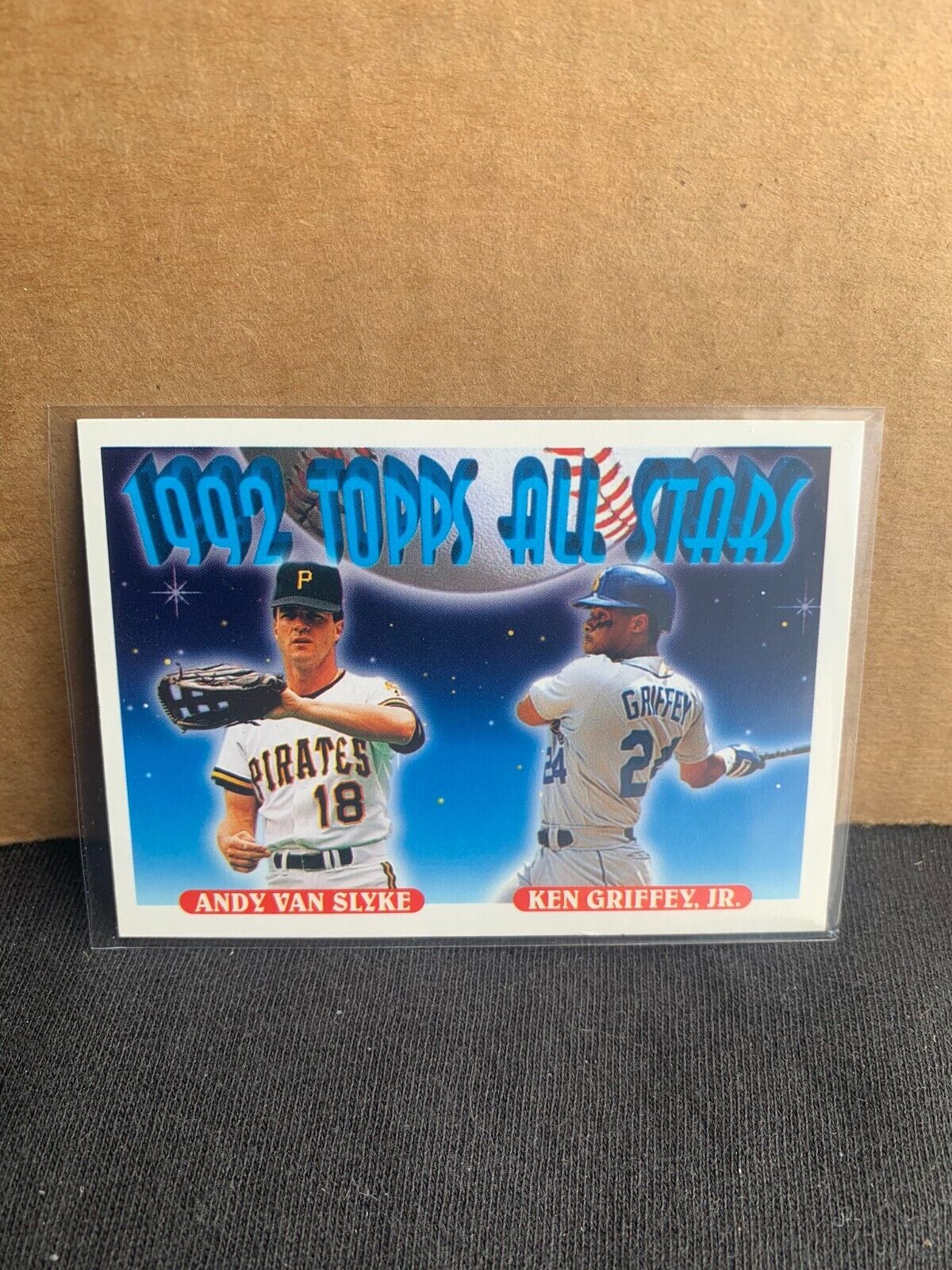 1993 Topps Baseball Card 92 All Stars Andy Van Slyke Ken Griffey Jr.
