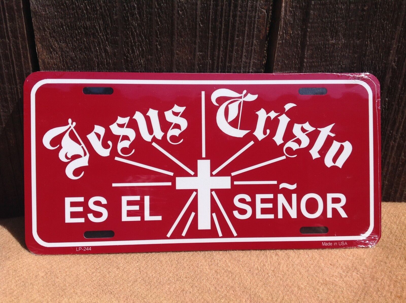 Jesus Cristo Es El Senor Wholesale Novelty License Plate Bar Wall Decor