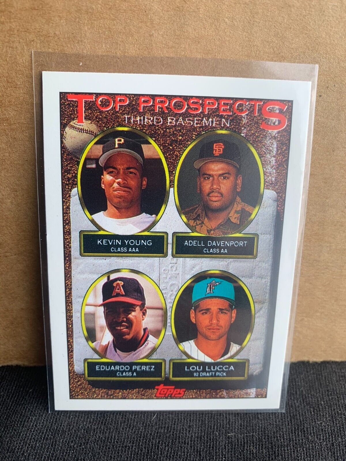 1993 Topps Baseball Card Top Prospects Young Davenport Perez Lucca