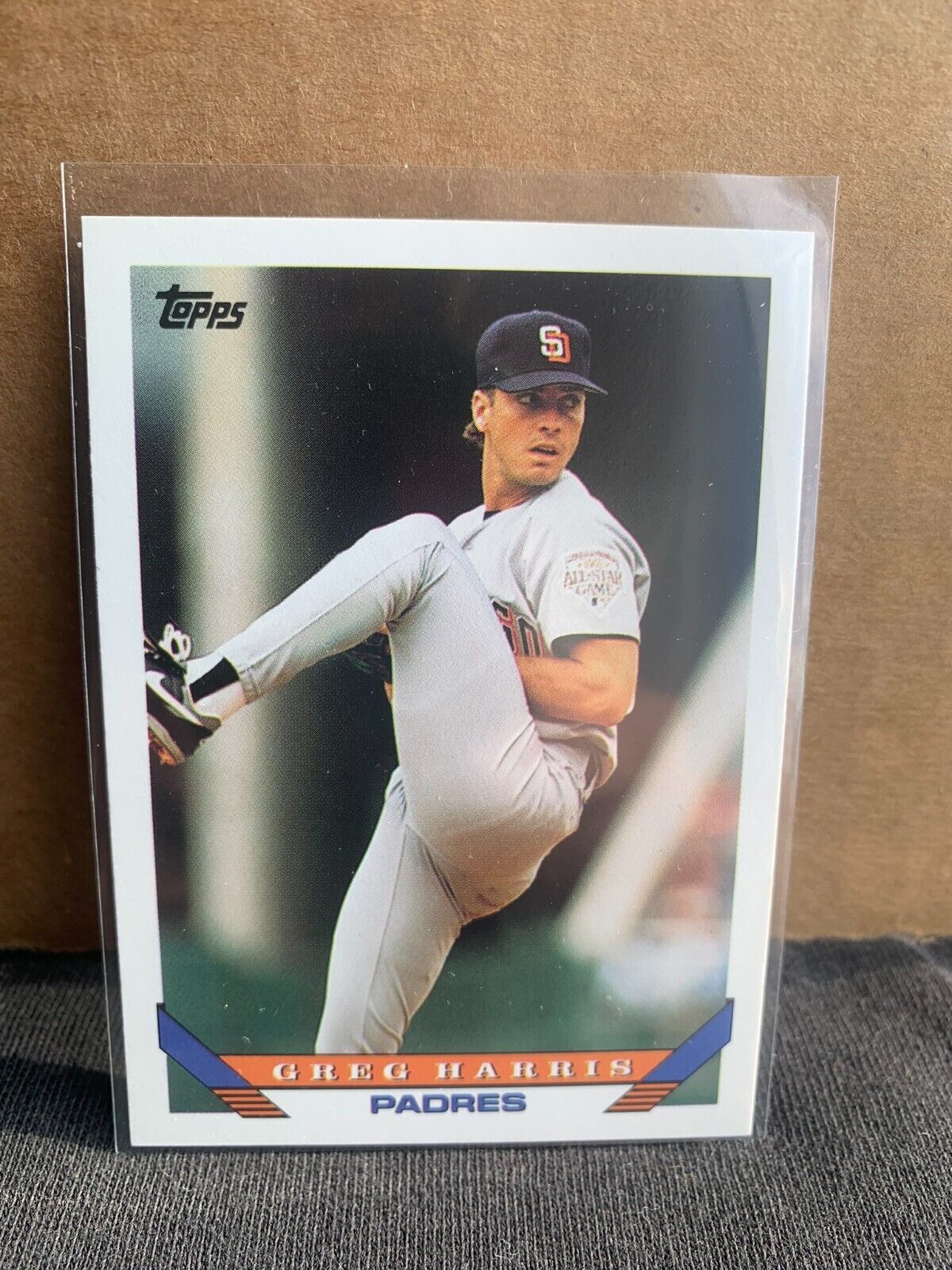 1993 Topps Baseball Card San Diego Padres Greg Harris