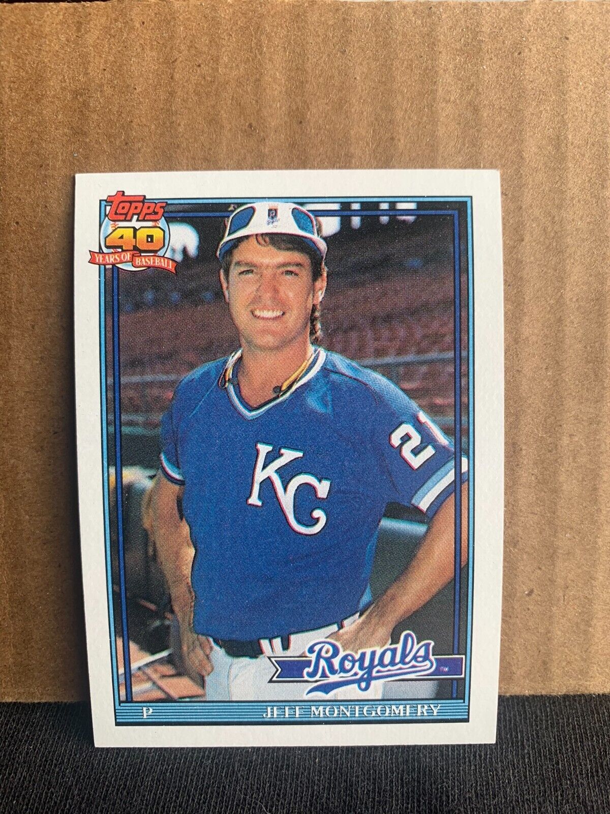 1991 Topps Baseball Card Kansas City Royals Jeff Montgomery