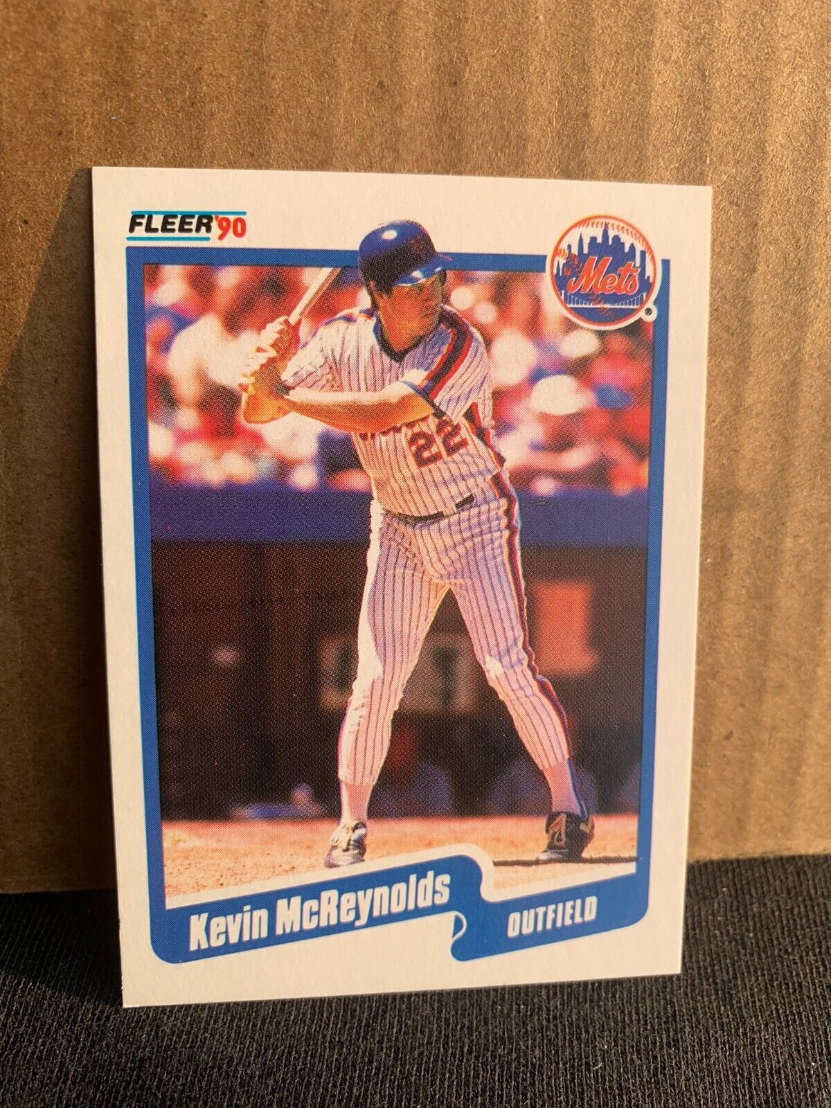1990 Fleer Baseball Card New York Mets Kevin McReynolds