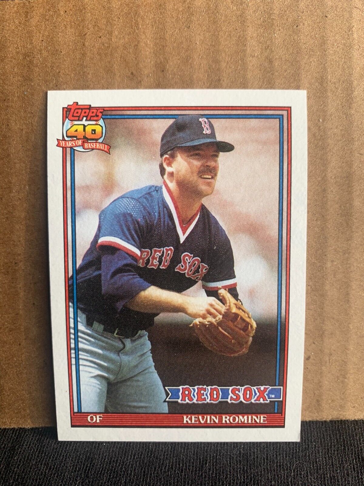 1991 Topps Baseball Card Boston Red Sox Kevin Romine