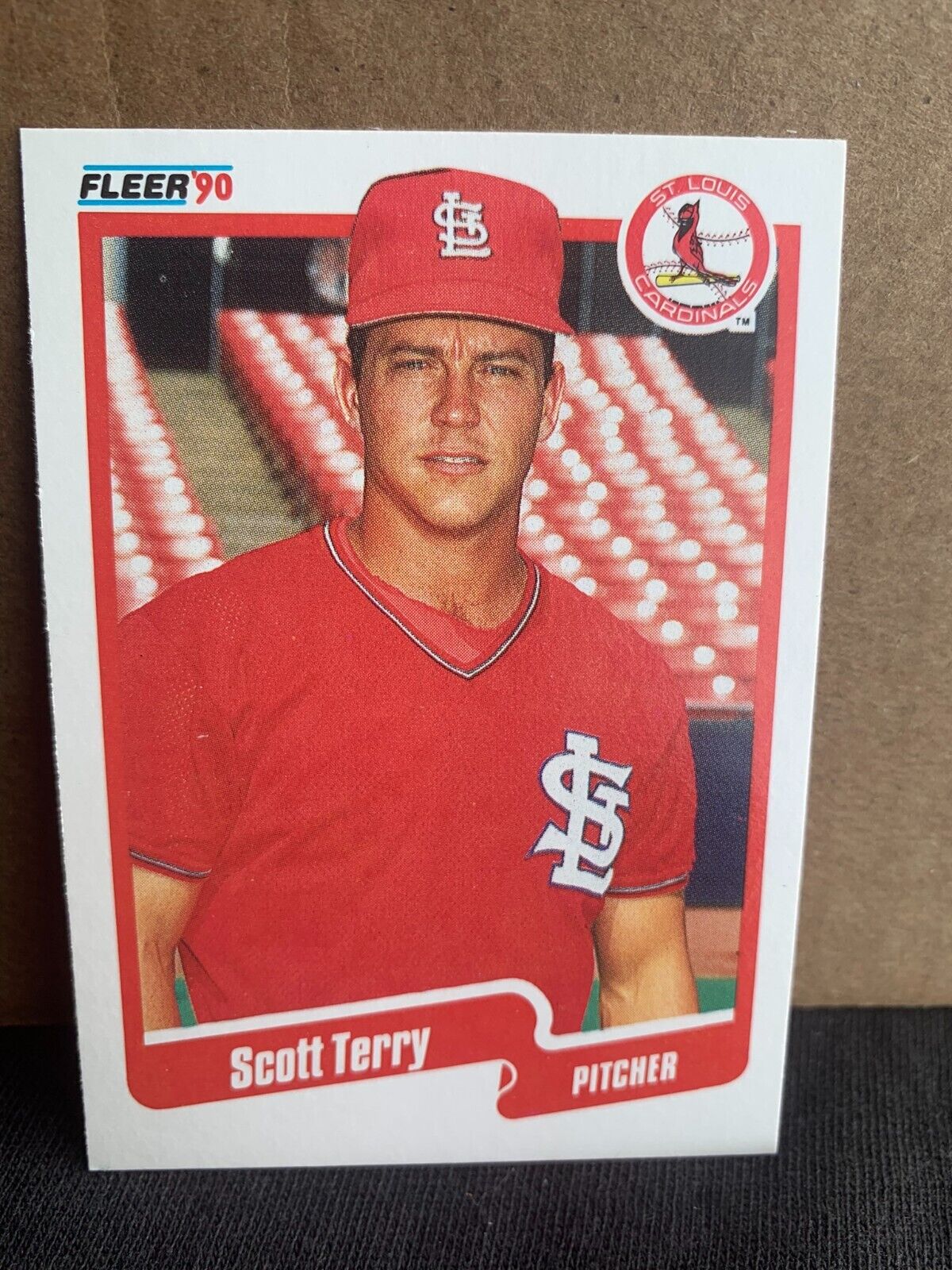 1990 Fleer Baseball Card St. Louis Cardinals Scott Terry