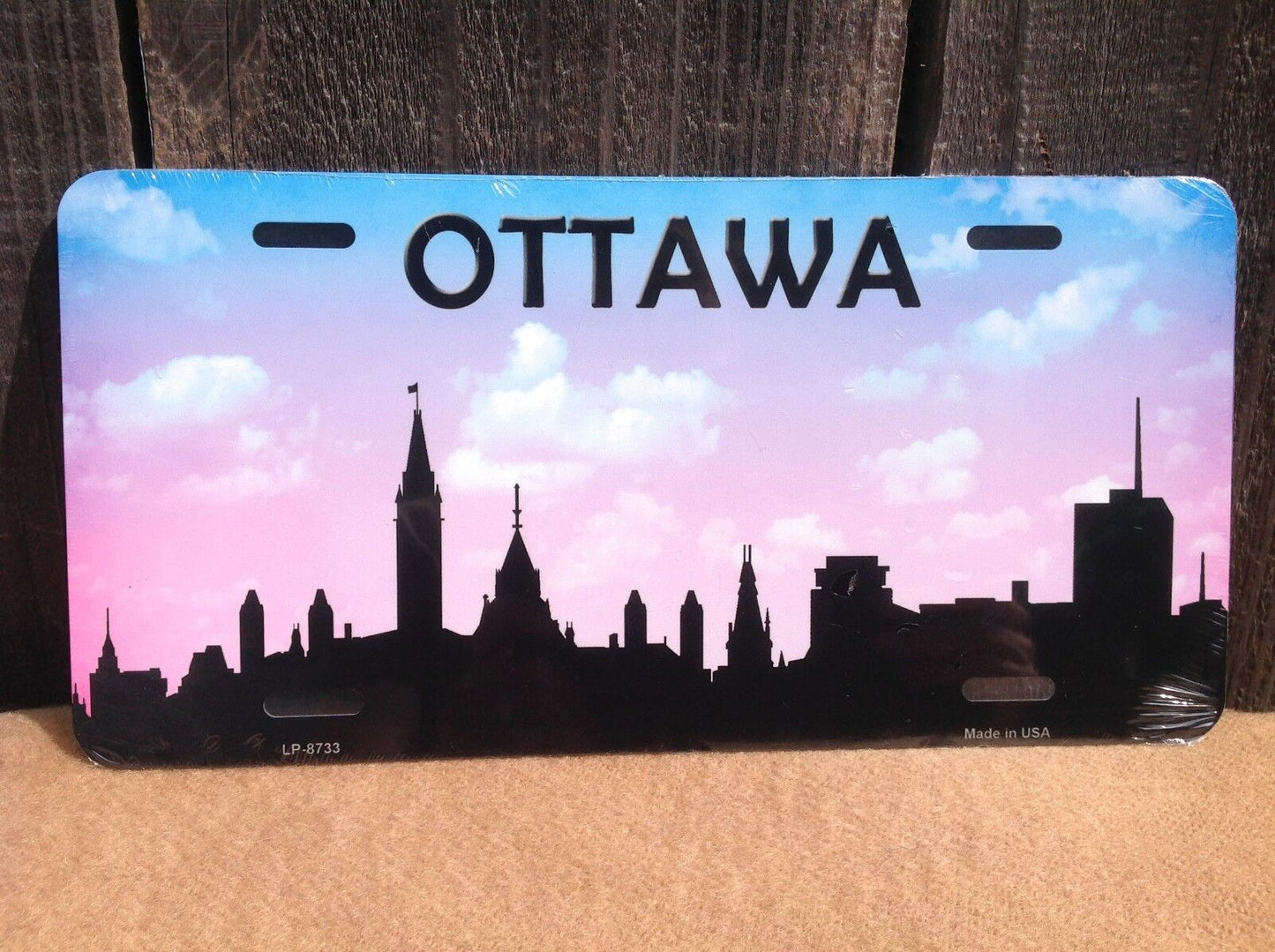 Ottawa Silhouette City Skyline Canada Novelty License Plate Car Auto Truck Tag
