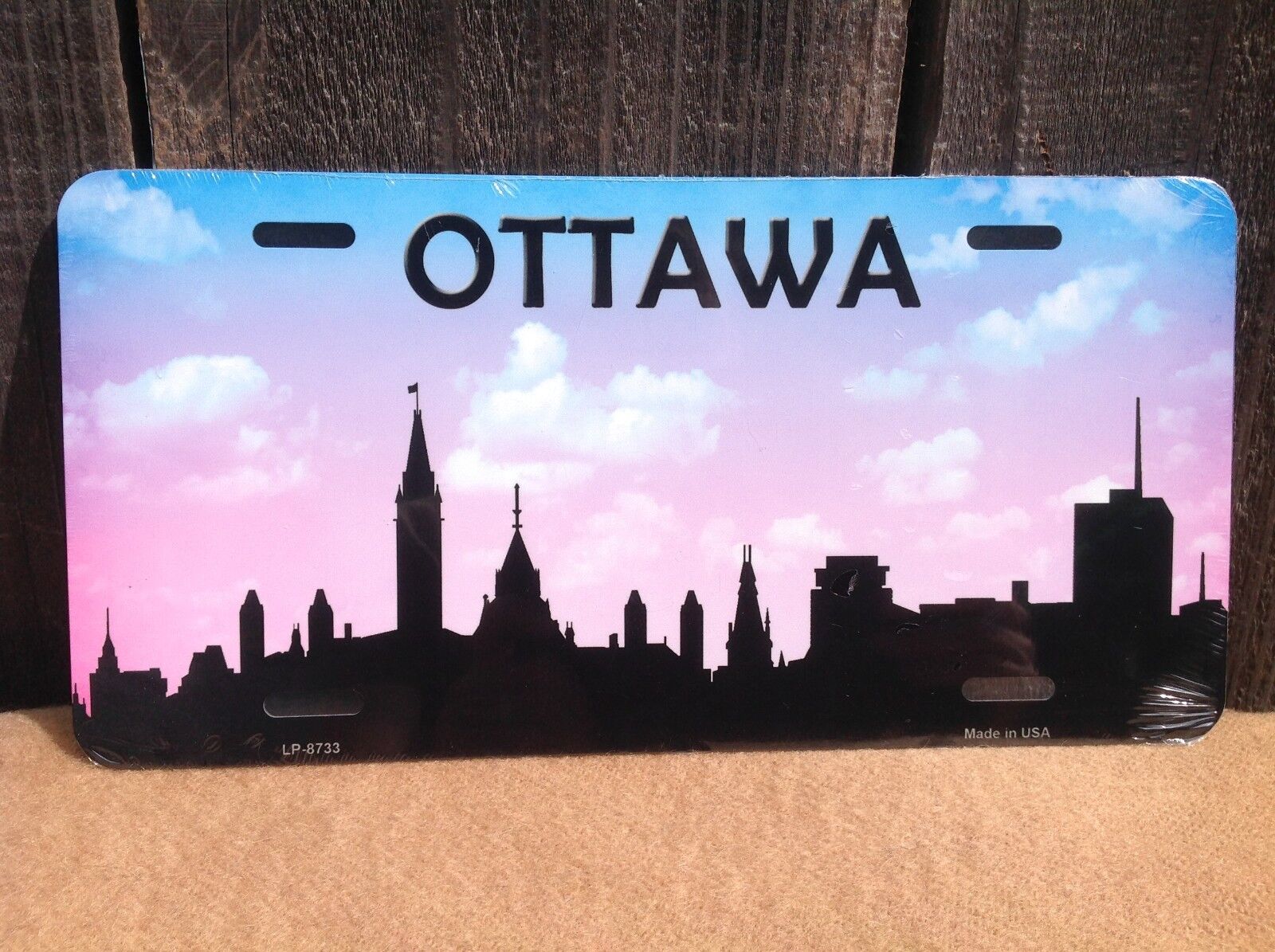 Ottawa Silhouette City Skyline Canada Novelty License Plate Car Auto Truck Tag