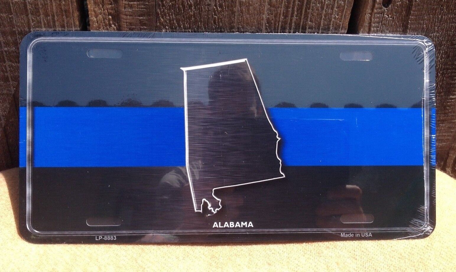 Alabama Thin Blue Line Police Auto Car Truck Tag Metal Novelty License Plate