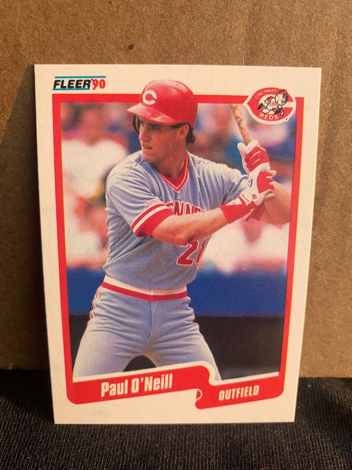 1990 Fleer Baseball Card Cincinnati Reds Paul O'neill