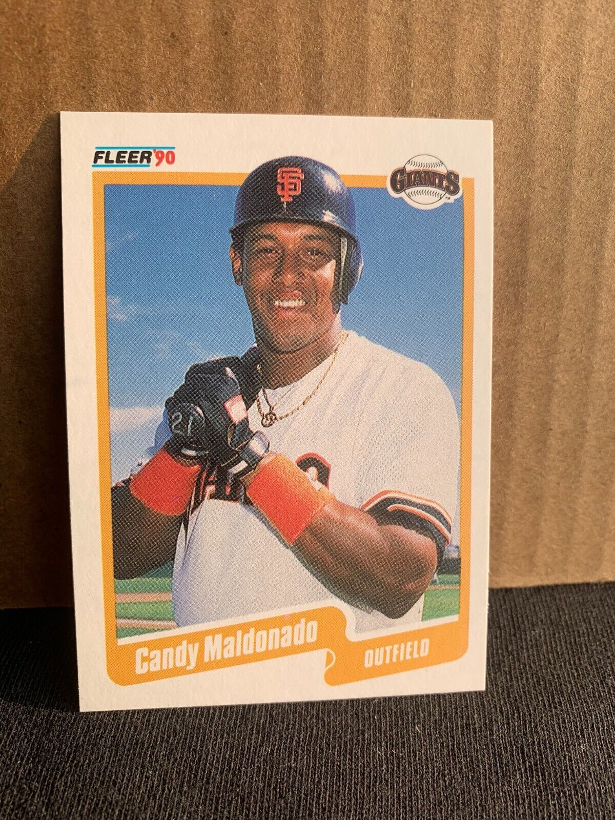 1990 Fleer Baseball Card San Francisco Giants Candy Maldonado