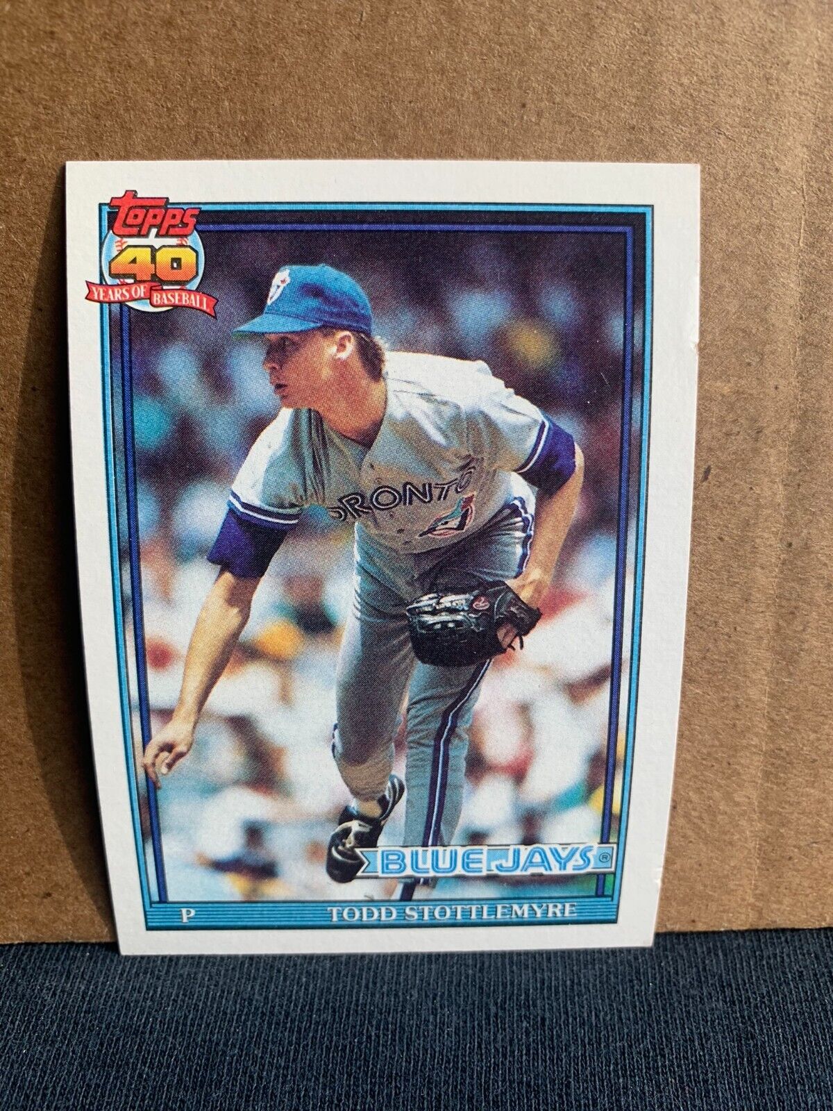 1991 Topps Baseball Card Toronto Blue Jays Todd Stottlemyre