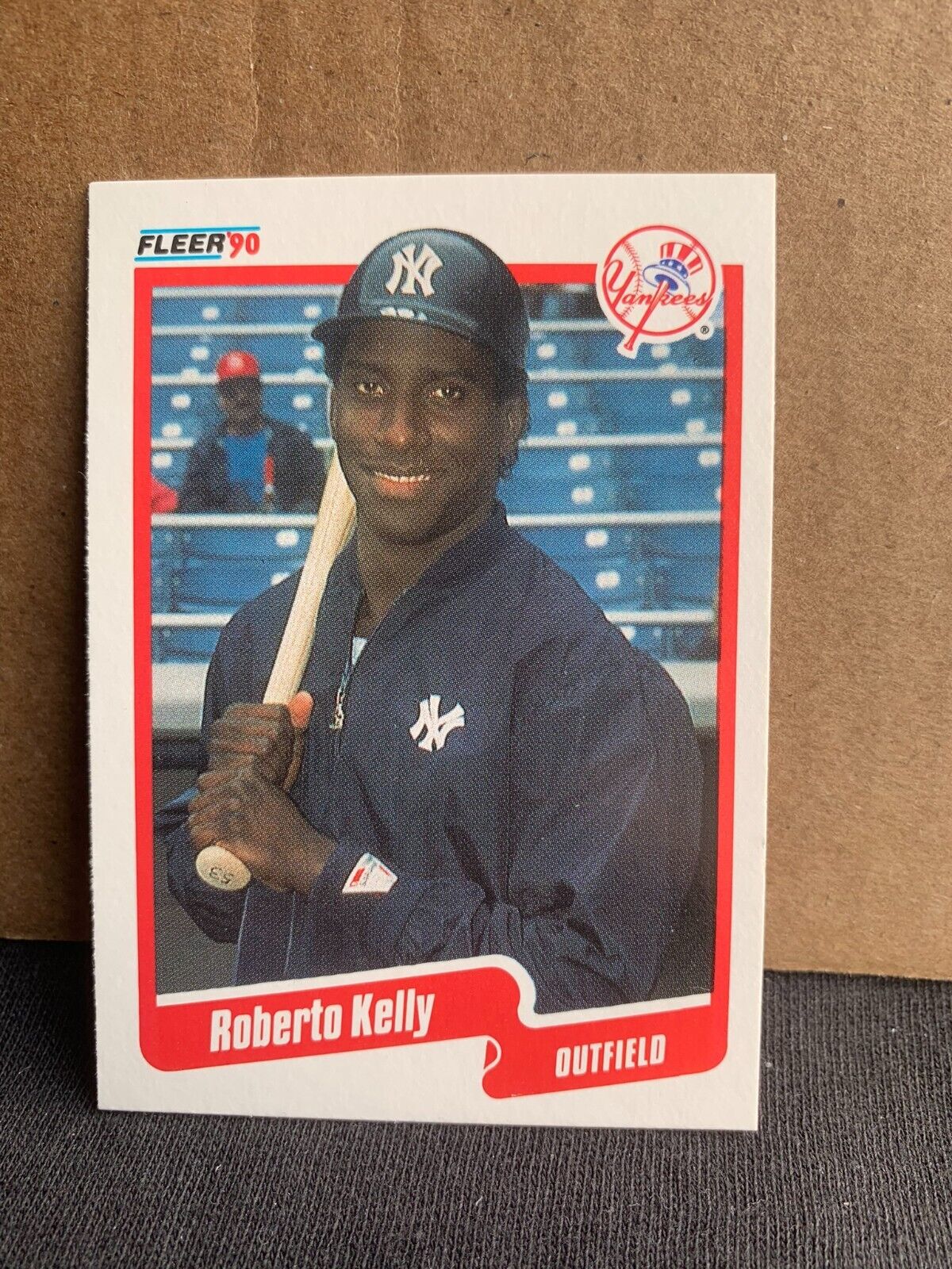 1990 Fleer Baseball Card New York Yankees Roberto Kelly