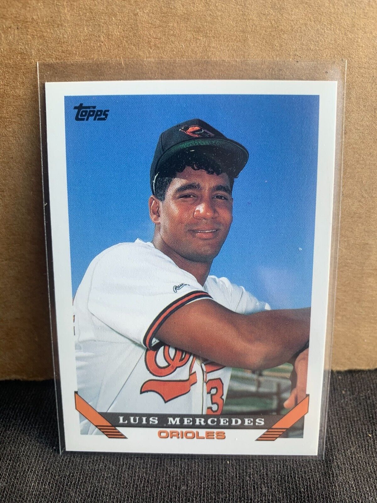 1993 Topps Baseball Card Baltimore Orioles Luis Mercedes