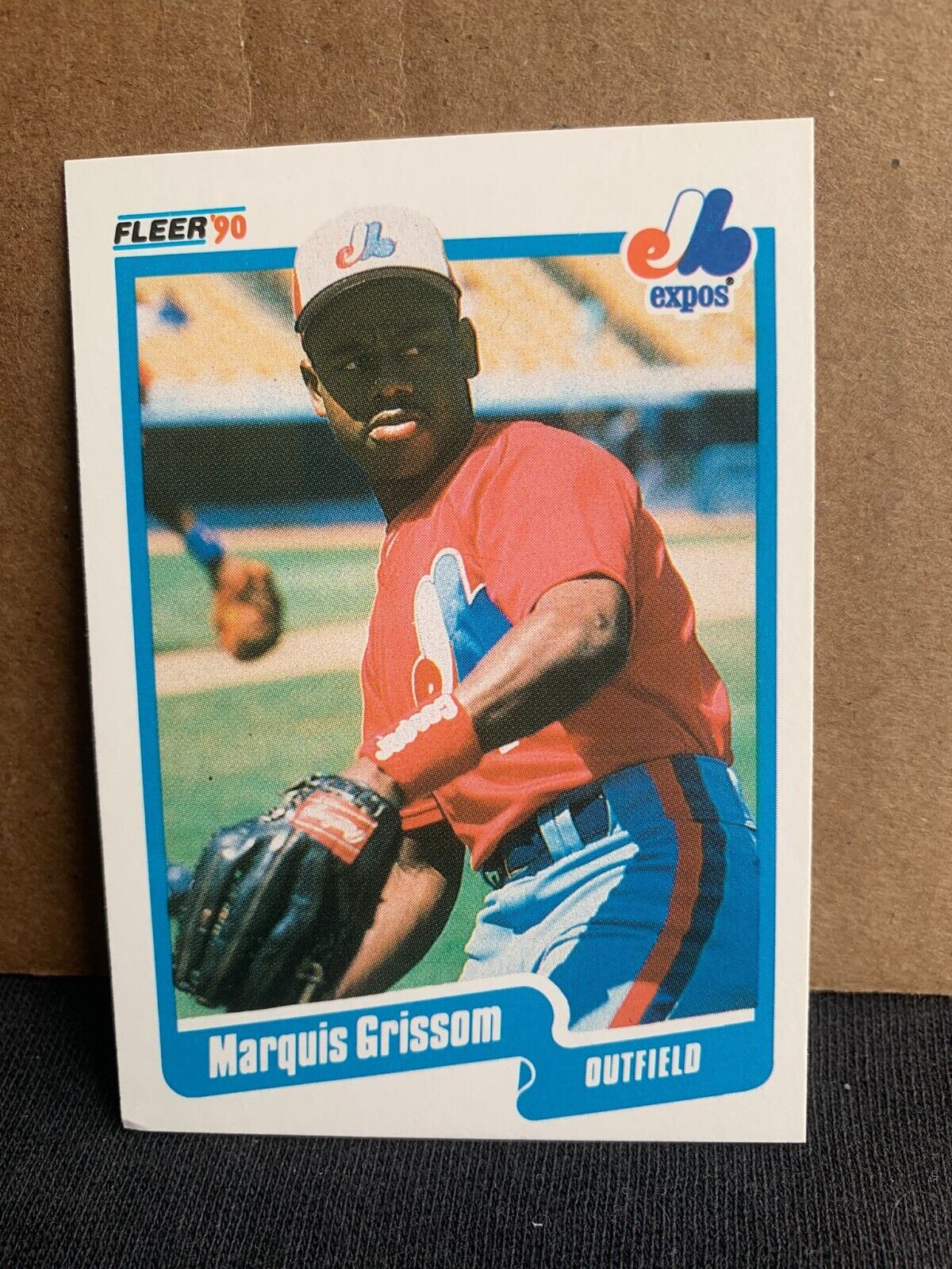 1990 Fleer Baseball Card Montreal Expos Marquis Grissom