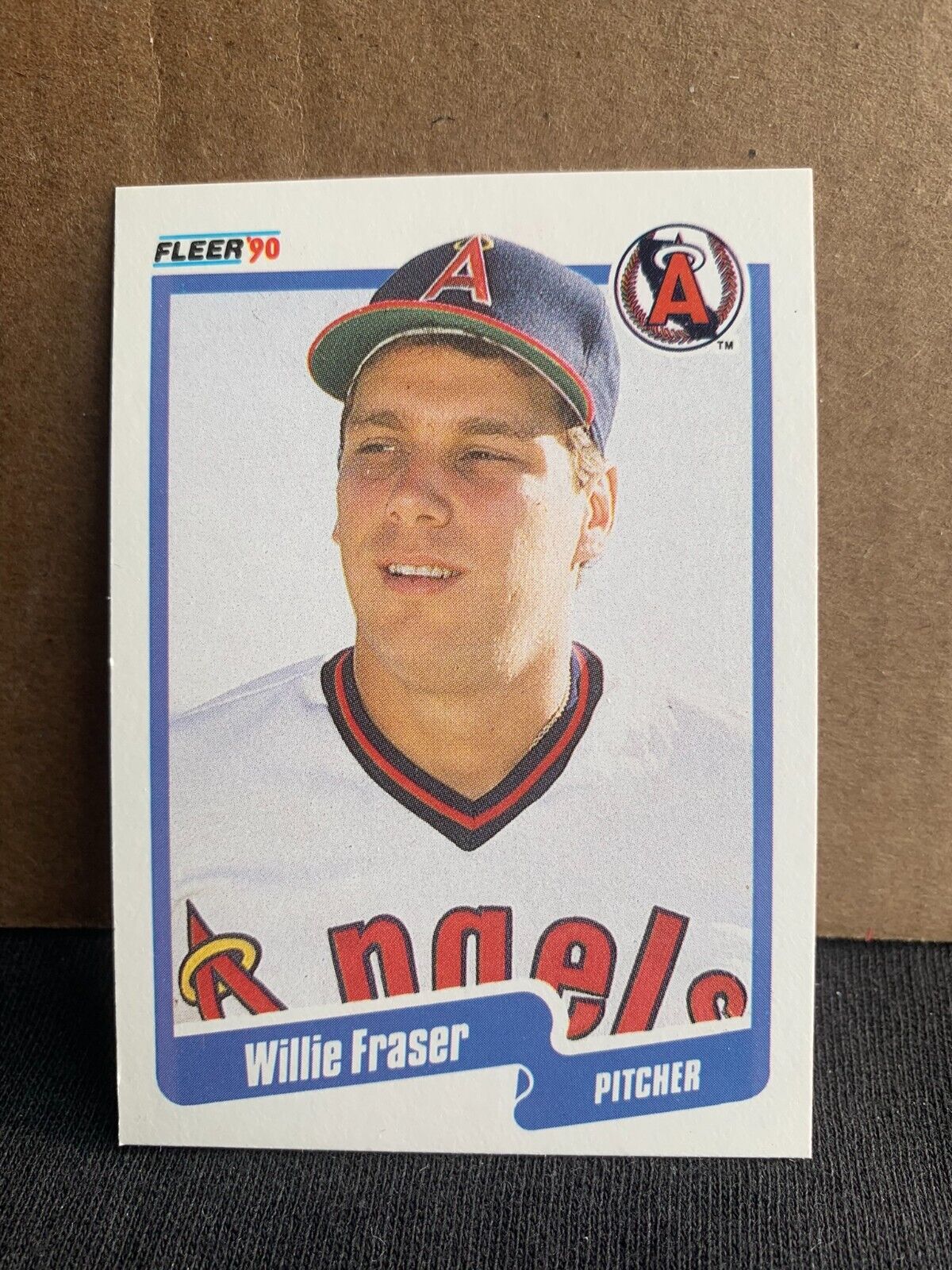 1990 Fleer Baseball Card California Angels Willie Fraser