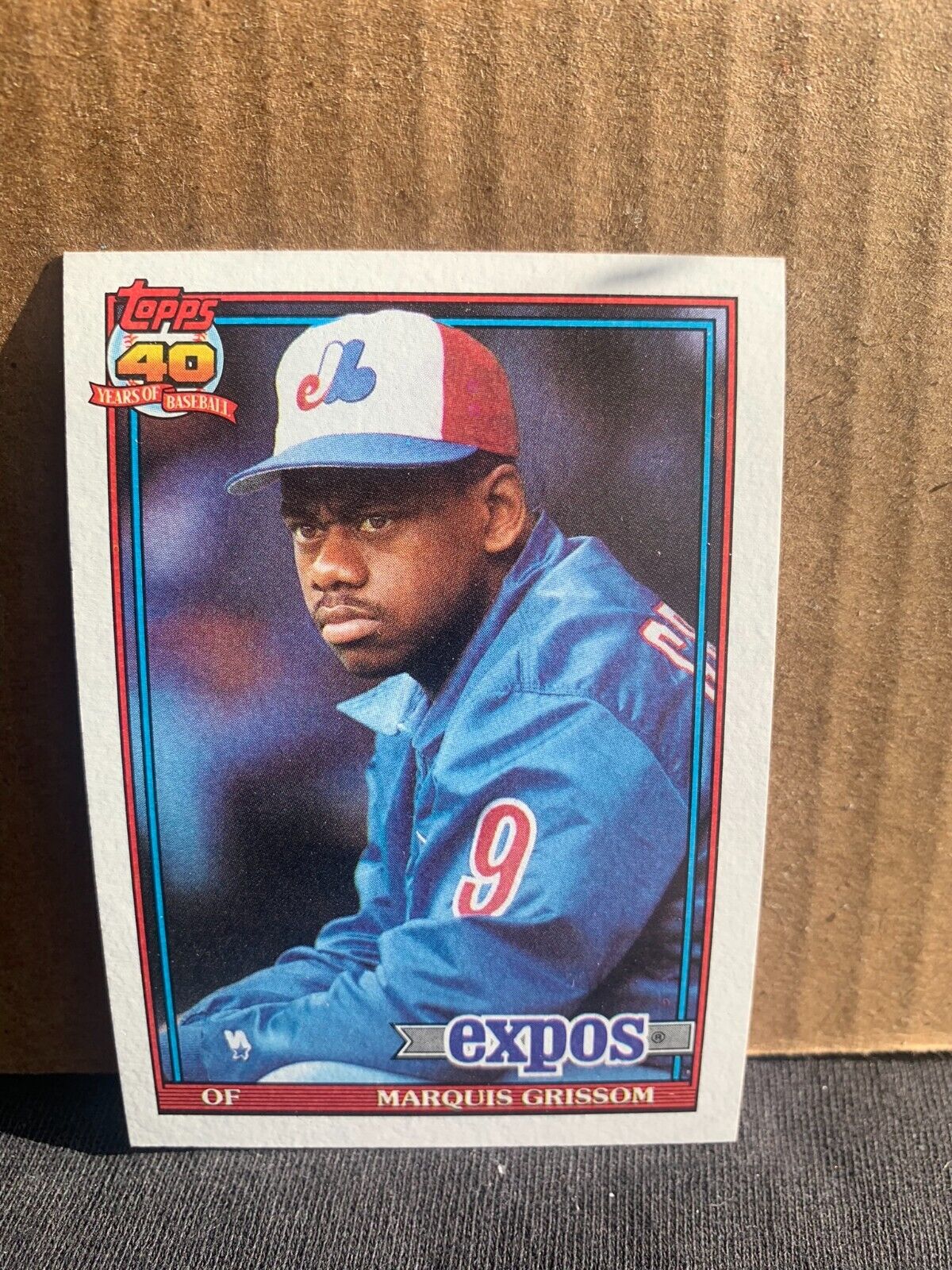 1991 Topps Baseball Card Montreal Expos Marquis Grissom