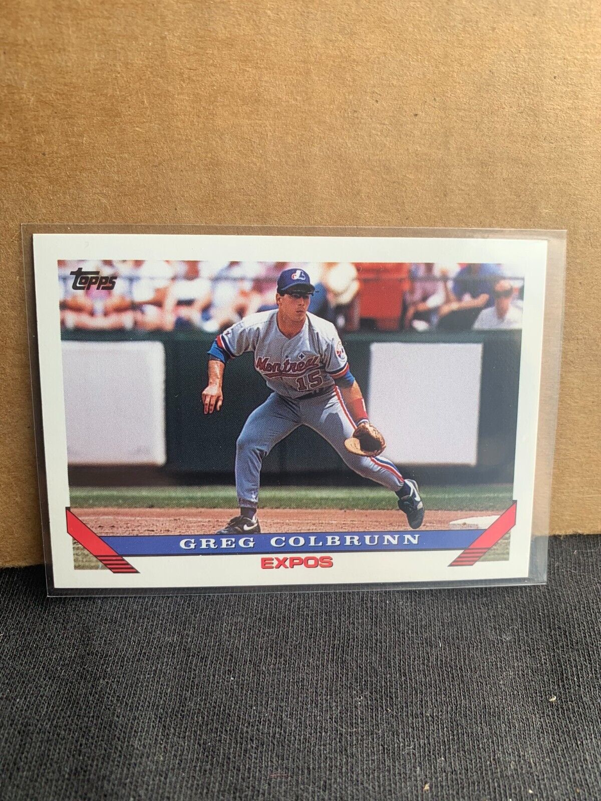 1993 Topps Baseball Card Montreal Expos Greg Colbrunn